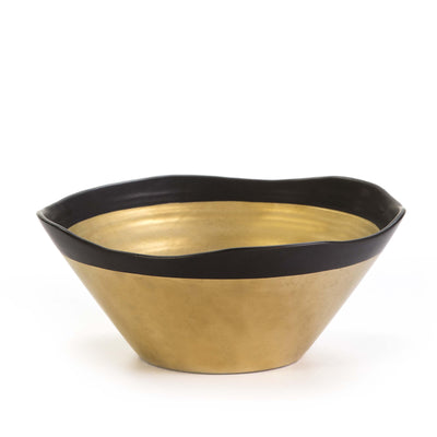 Design KNB Ceramic Bowl in Golden/Black
