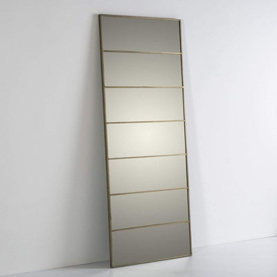 Design KNB Full-Length Glass Mirror with Golden Metal