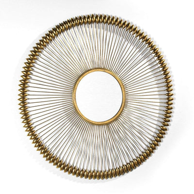 Design KNB Round Golden Mirror with details