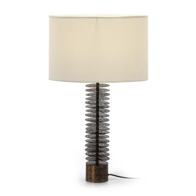 Design KNB Table Light in Brown Metal without a Lampshade