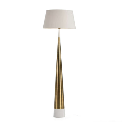 Design KNB White and Golden Marble Floor Lamp
