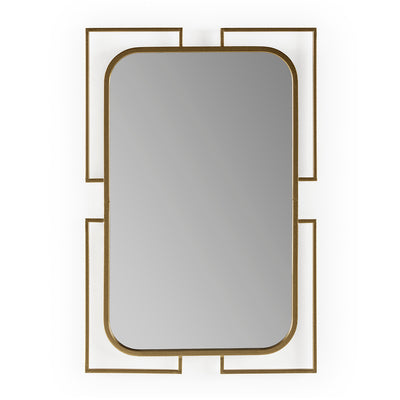 Rectangular Golden Mirror