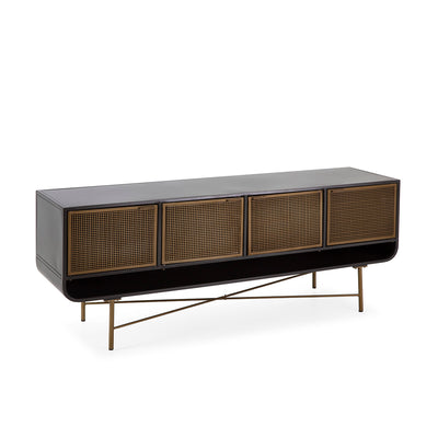 Metal Sideboard in Black and Gold