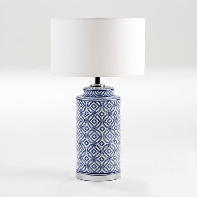 Design KNB Blue and White Ceramic Table Lamp without lampshade