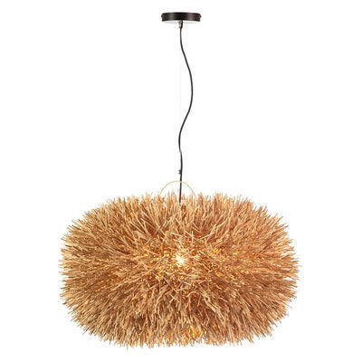 Thai Natura lighting Natural Rattan Ceiling Lamp Spikey