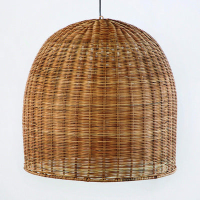 Design KNB Ceiling Lamp in Natural Tone Wicker