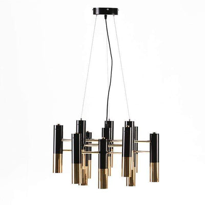 Design KNB Ceiling Light with Metal Golden/Black Lampshades