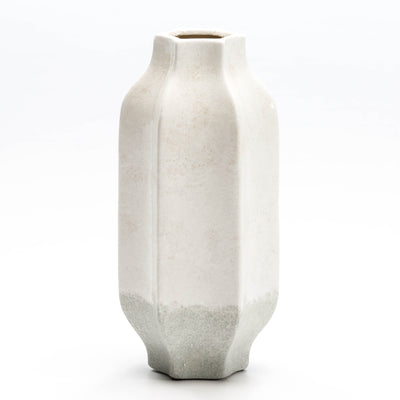 Design KNB Ceramic Vase in Grey and White