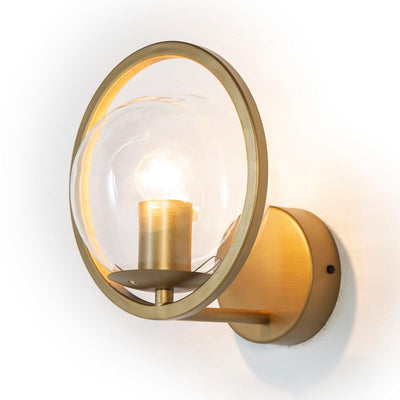 Design KNB Circular Golden Antique Wall Light