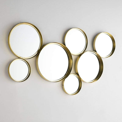 Design KNB Cluster of Round Golden Mirrors
