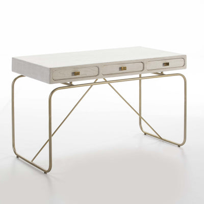 Design KNB Contemporary Desk in White Wood
