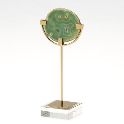 Design KNB Figure in Agate Green and Golden Metal