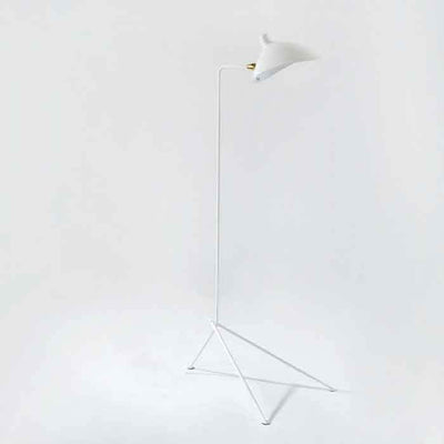 Design KNB Floor Lamp with a White Metal Lampshade