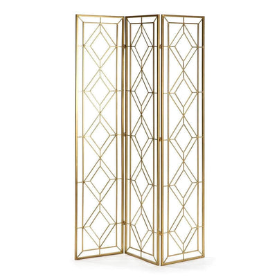 Design KNB Folding Screen in Golden Metal