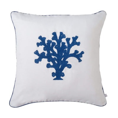 Design KNB Luxurious Cushion Coral No2 Navy with Piping