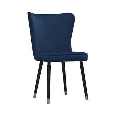 Design KNB Royal Navy Blue Monti Velvet Dining chair