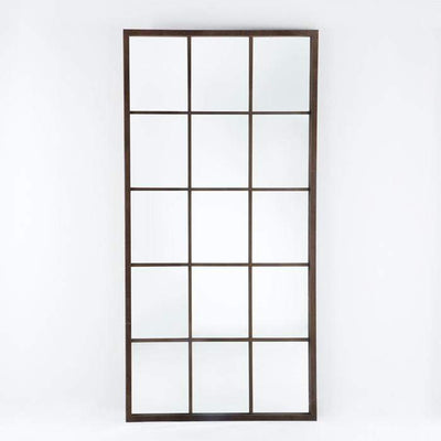 Design KNB Rust Full Length Rectangular Mirror in Lacquered Rust & Sand