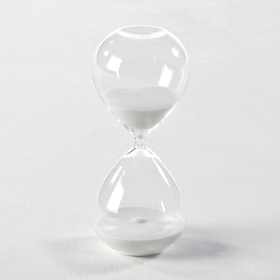 Design KNB Sand Clock Glass and White Sand