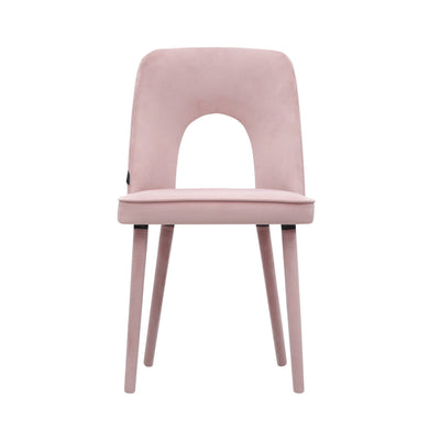Design KNB seating Baby Pink Augusto Velvet Dining Chair