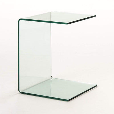 Design KNB Side Table/ End Table in Transparent Glass