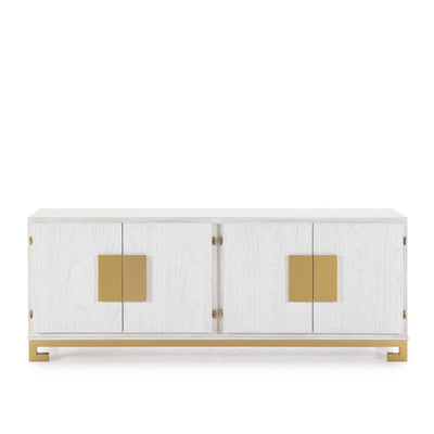 Design KNB Sideboard in White & Golden Wood