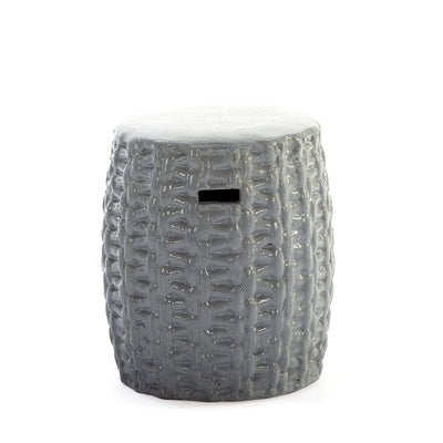 Design KNB Stool/Side table in Stoneware Grey