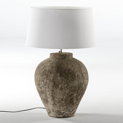 Design KNB Table Lamp in Terra-Cotta Grey without Lampshade