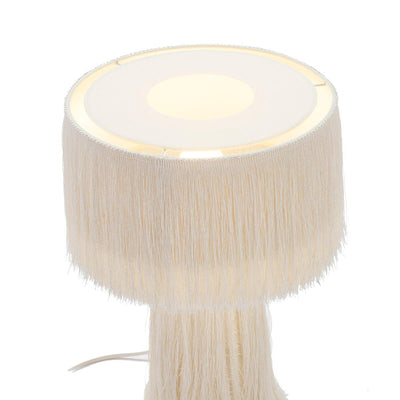 Design KNB Table Light with Fabric and Threads in Black or White