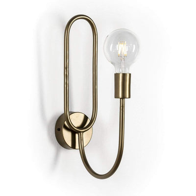 Design KNB Wall Lamp in Golden Metal
