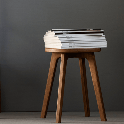 Design KNB Wooden Mid-Century Styled Stool