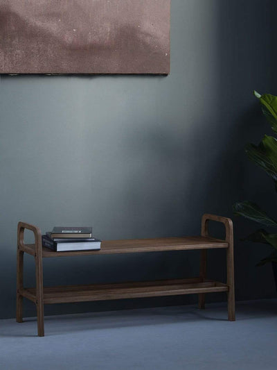 Plywood Project Mid-Century Style Bench and Shoe Rack